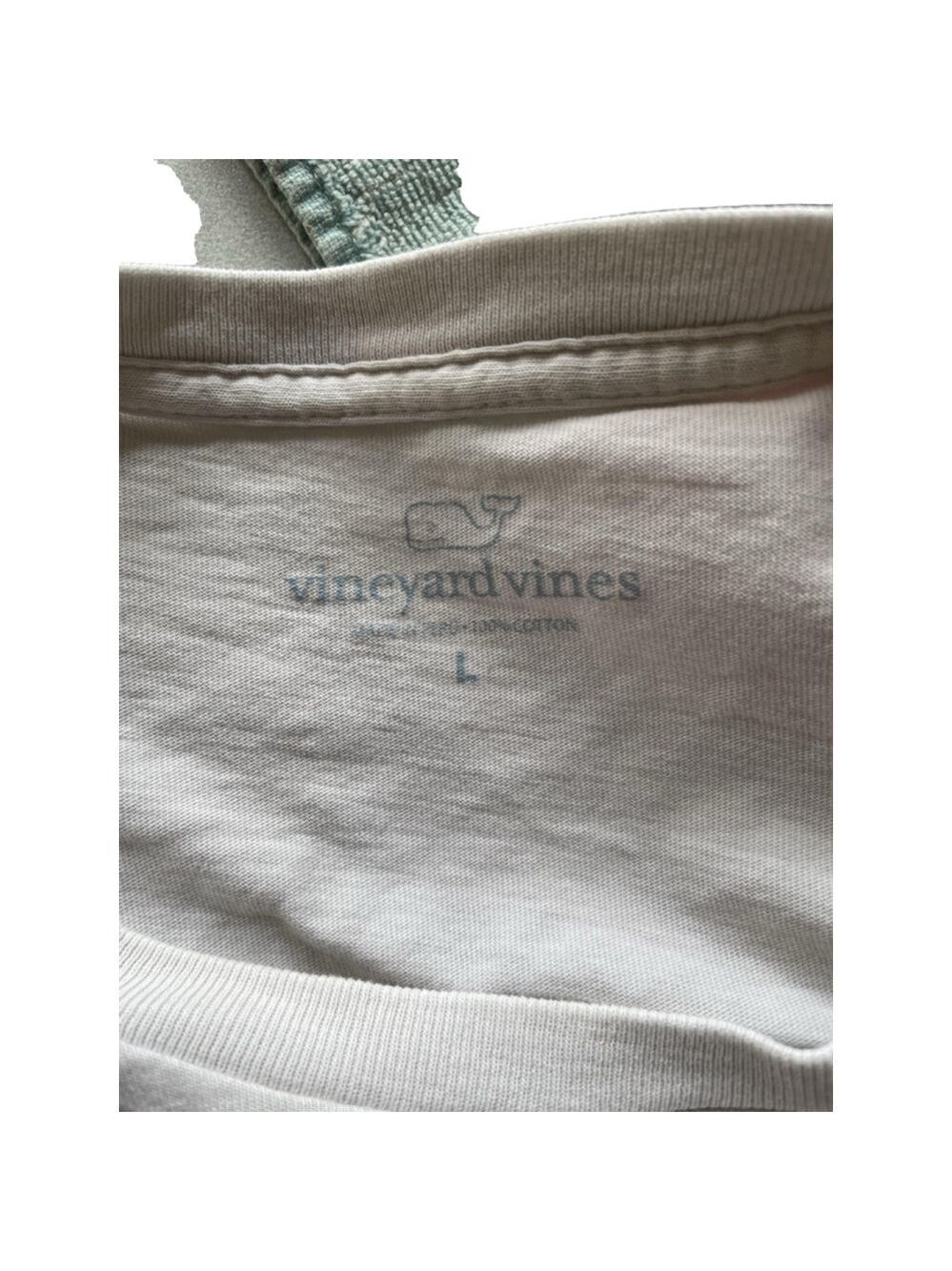 Men's Vineyard Vines Long Sleeve T-Shirt Size L White - Picture 4 of 4